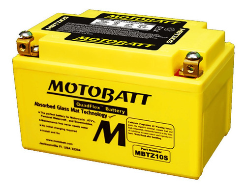 Bateria Motobatt Mbtz10s Gsx-r Srad 1000 2018 Em Diante