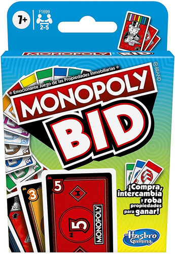 Juego De Mesa Monopoly Bid Hasbro