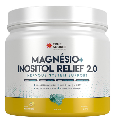 True Magnésio + Inositol + Triptofano 2.0 True Source (375g)
