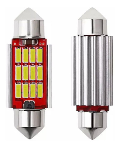 X2 Led Luz Interior De Techo Para Auto Chip  12v Universal