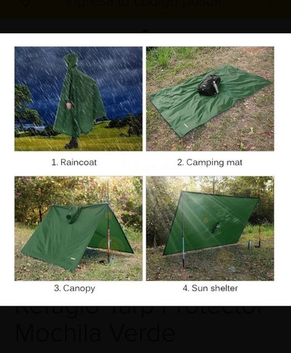 Imagen 10 de 10 de Poncho Tarp Supervivencia