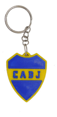 Llavero Boca Juniors Futbol Jr Color Azul Y Amarillo