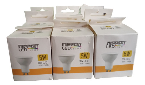 Leds Gu10 Nipoon 5w Pack X 9und.