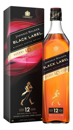 Johnnie Walker 12 Anos Black Label Sherry Finish 1l