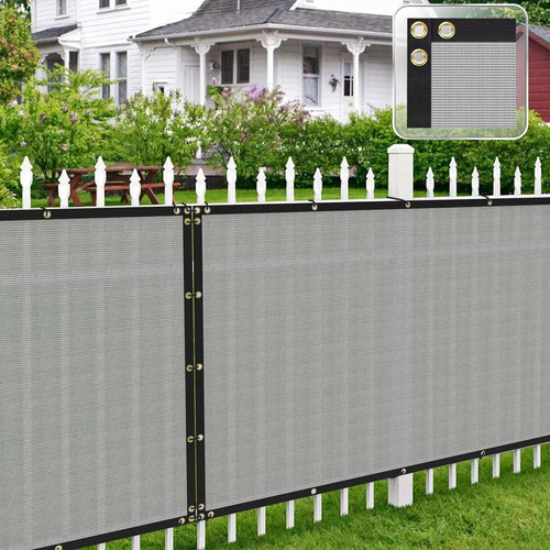 Patio Fence Privacy Screen Grey 5' X 50' Pergola Shade Cover