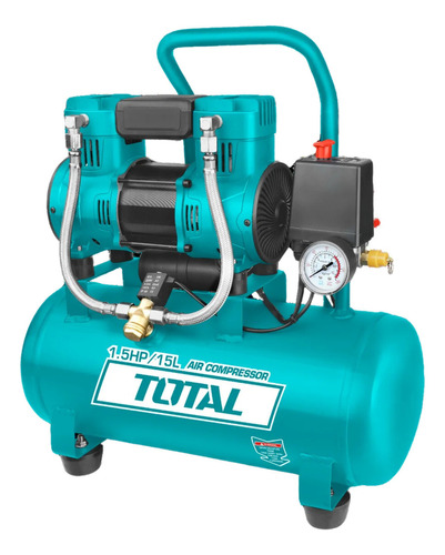Compresora De Aire Silenciosa 15 Litros Total Tcs1110152 Fase Eléctrica Monofásica Frecuencia 50/60 Hz
