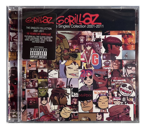 Cd Gorillaz The Singles Collection 2001 2011 Nuevo Newaudio