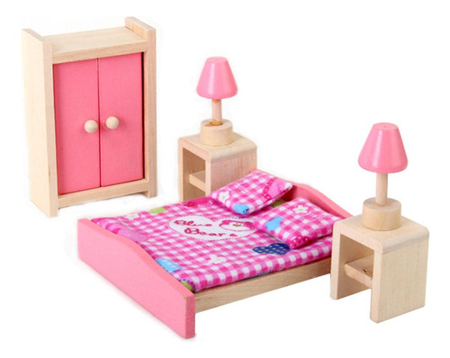 Juego De Sala De Juguete De Madera Accesorio
