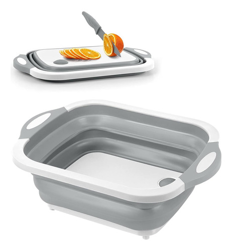 Tabla De Picar Y Fuente Plegable C/escurridor 3 En 1 Cocina