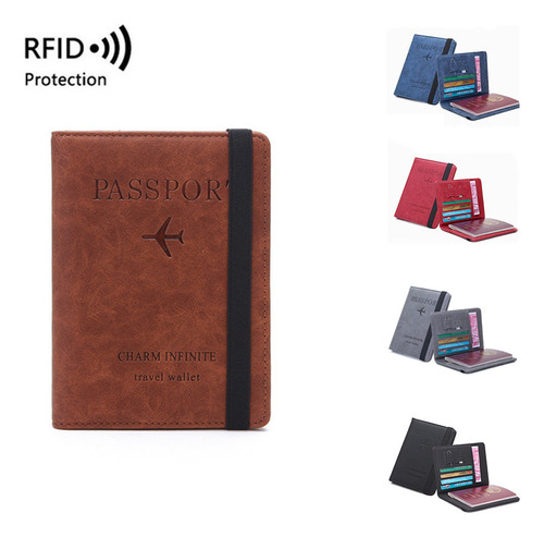 Funda Tipo Cartera Con Blindaje Rfid Para Pasaporte