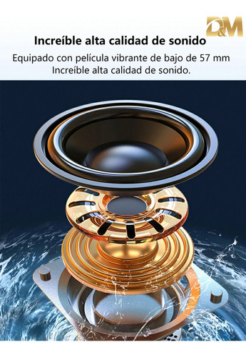 Dm-3203 Bocina Estéreo Con Bluetooth, Frontal Extra Bajos