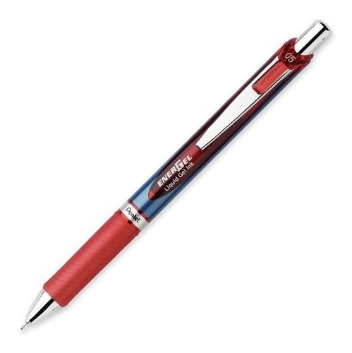 Pentel Caneta  Energel Retrátil Bln75-b 0,5 - Vermelha