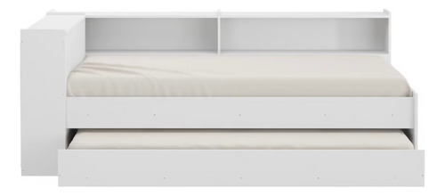 Cama Nido Sencilla Multimueble Con Balda Y Arco 80x215x110