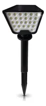 Comprar Lampara Luz Solar Estaca Led Candela Fria Exterior 130 Lm Color Negro