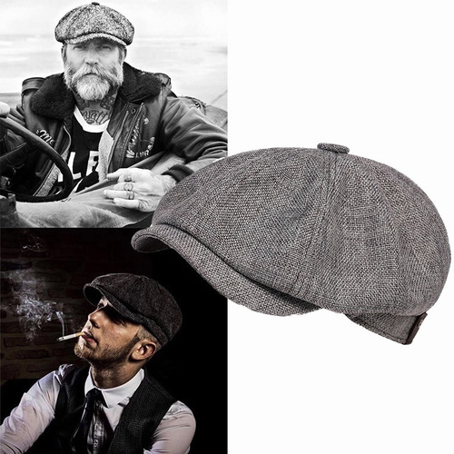 Gorro Octogonal Para Hombre, Boina Estilo Casual Salvaje