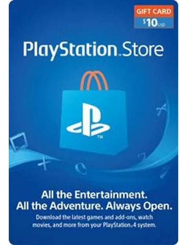 Tarjeta Playstation 10 Dolares Usa Entrega Inmediata! (Usado)