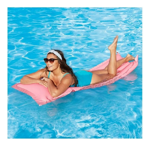 Colchón Inflable Para Alberca 168 Cm X 61 Cm Funsicle Rosa