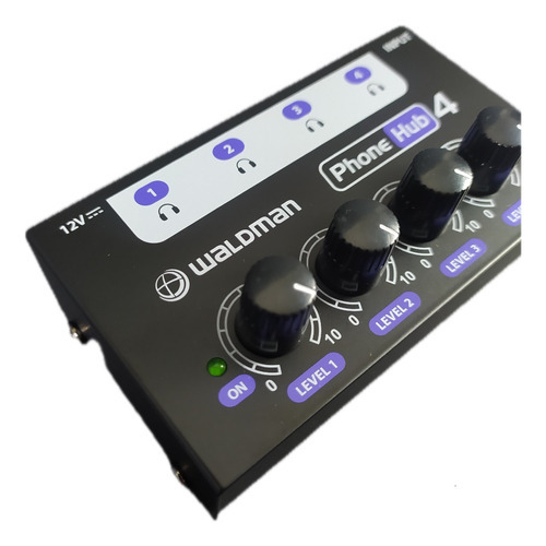 Amplificador De Fone Waldman Ph-4 Phone Hub 4 Com Fonte 100v/240v