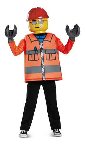 Disfraz Para Niño Lego Trabajador De Construcción