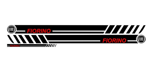 Imagem 2 de 2 de Faixa Adesivos Lateral E Traseira Fiorino 08 09 10 11 12 13