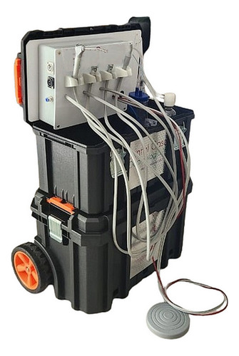 Equipamento Móvel Odontológico Portátil Compressor Embutido