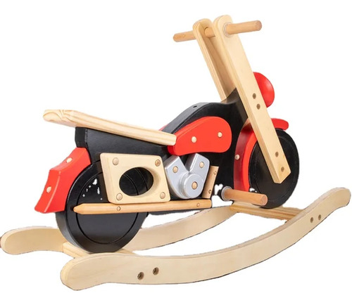 Moto Balancín En Madera Mecedora Importado 75cm Ltf Shop