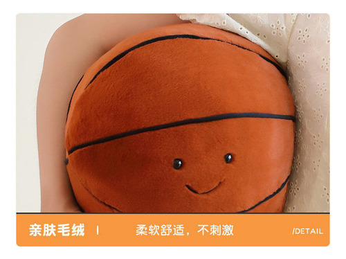 De A Para Muñeco Peluche Con Pelota De Almohada Baloncesto