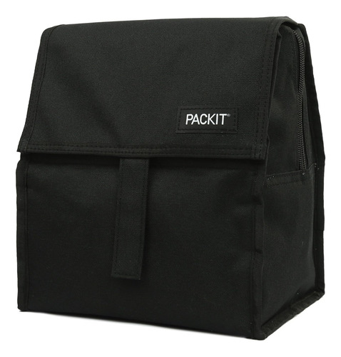 Packit® Bolsa De Almuerzo Congelable, Color Negro