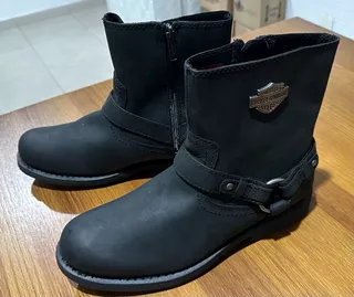 Bota Harley Davidson - Couro - Scout Black - 11 Us - Pt Ent