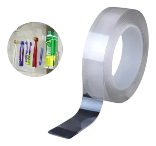 2x Cinta Silicona Adhesiva Doble Contacto Fas, Mágica 100cms