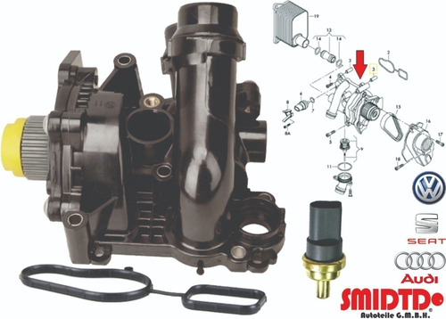 Bomba Agua Brida Bulbo Y Cople Audi Q5 2.0 13-17