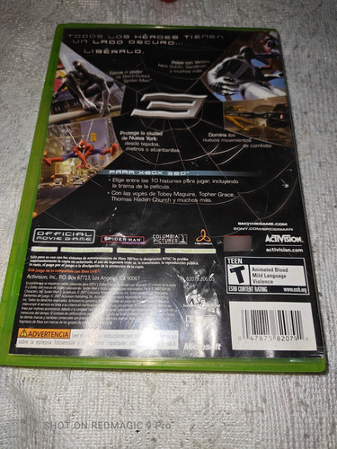 Spiderman 3 Xbox 360 (Usado)
