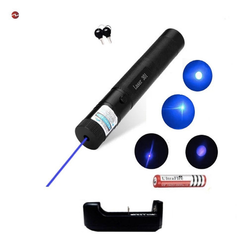Puntero Laser Azul Astronómico Largo Alcance Recargable