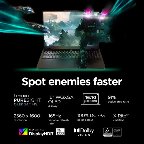 Lenovo Legion Pro 5i 16 2.5k Oled I9-275hx 32gb Rtx 5070 1tb Eclipse Black