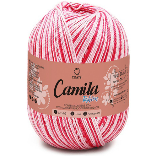 Linha Camila Fashion Matizada Crochê Tricô Varias Cores 500m