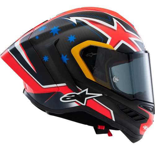 Capacete Top Speed Alpinestars Supertech Sr10 R10 J. Miller