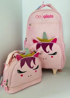 Mochila Y Lonchera Cloe Para Primaria Rosa