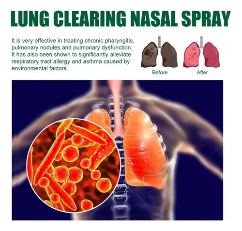 10×limpiador Y Reparador Pulmones A Base Hierbas Orgánica