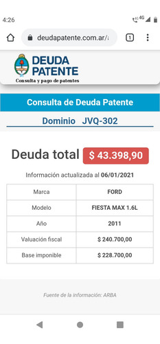 Ford Fiesta Max 1.4 4 Puertas