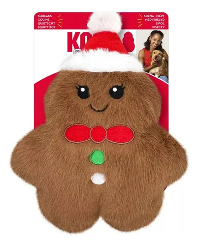 Kong Snuzzles.galleta De Gengibre Md, Peluche Para Perro Color Marrón Diseño Galleta De Jengibre