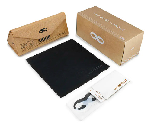 Anteojos Sol Infinit Jacobs Negro Lente Gris Polarizado Eco Jacobs Gris - S10 Negro Mate Negro Mate