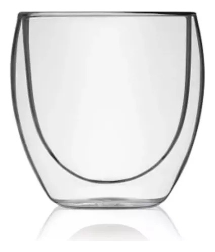 Vaso De Doble Pared Vidrio Borosilicato 250 Ml