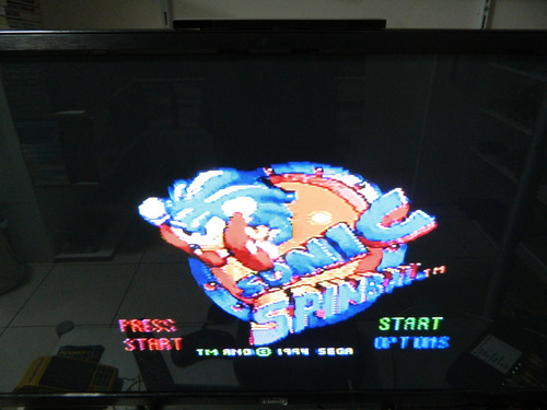 Sonic Spinball Original P/ Master System - Loja Fisica Rj (Usado)