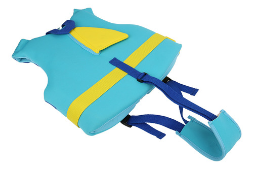 Imagen 7 de 10 de Chaleco Salvavidas De Neopreno Azul Amarillo Verano Niños Al