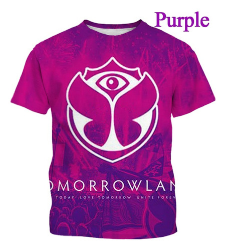 Playera De Verano Estampada En 3d Music Tomorrowland