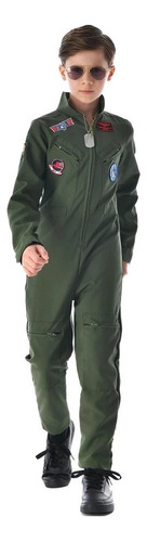 Disfraz De Aviador Infantil Top Gun Para Fiesta De Halloween