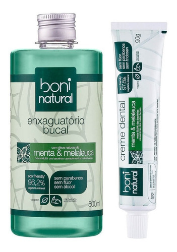 Kit Natural Para Higiene Bucal  Boni Natural