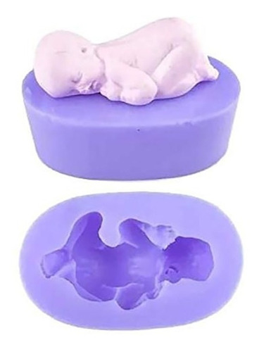 Molde Silicon Fondant Bebe 5cm X 3cm