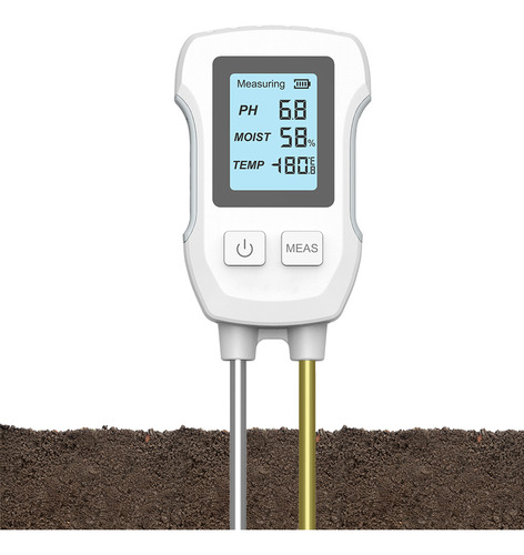 Medidor De Ph Y Temperatura Del Suelo 3 En 1 Para Plantas De