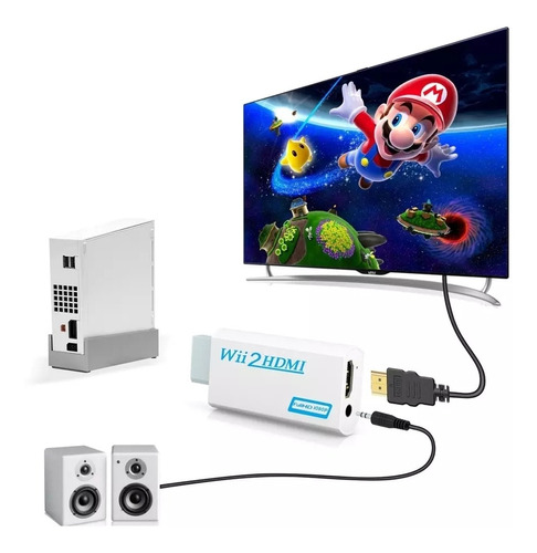 Convertidor Hdmi Nintendo Wii Todos Los Modelos + Cable Hdmi